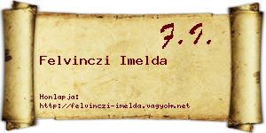 Felvinczi Imelda névjegykártya